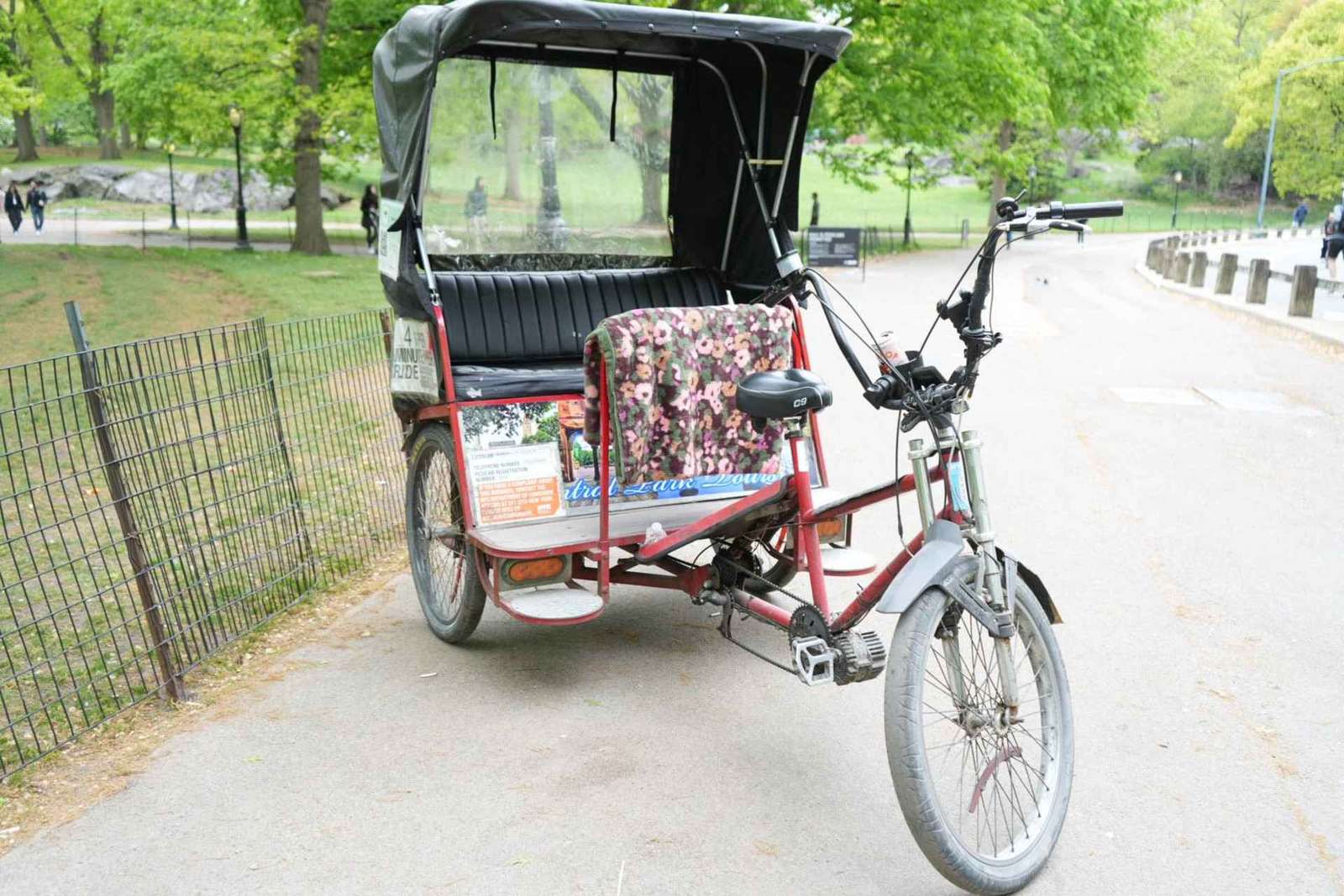 Central Park: passeio guiado de pedicab com paradas para fotos