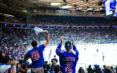 Nova Iorque: jogo dos New York Rangers no Madison Square Garden