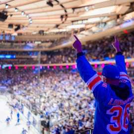 Nova Iorque: jogo dos New York Rangers no Madison Square Garden