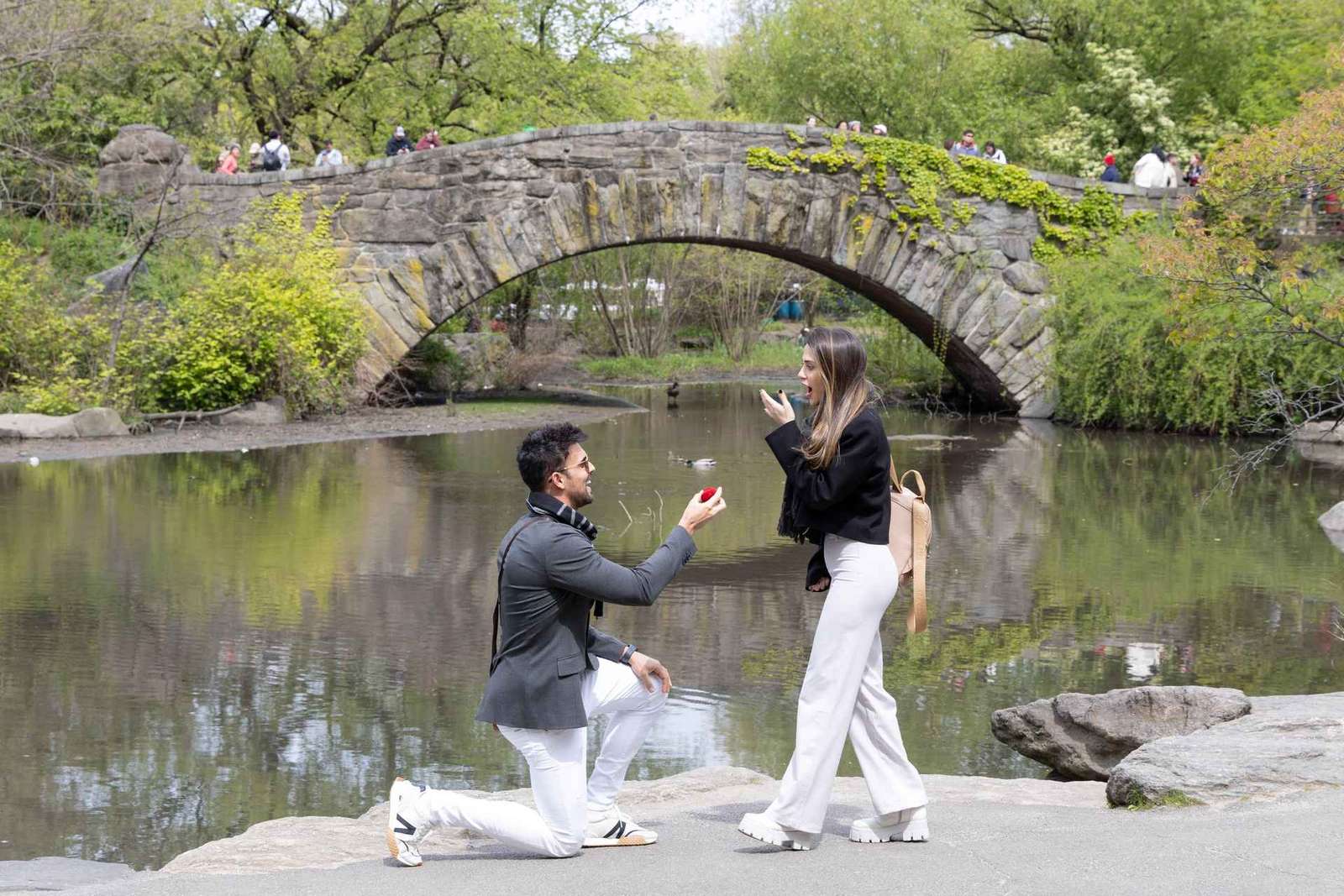 NYC: Sessão fotográfica de pedido de casamento surpresa — Capture o «sim» para sempre