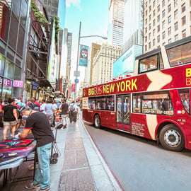 Nova Iorque: Tour de ônibus hop-on hop-off Sightseeing em autocarro aberto