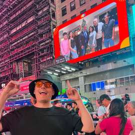 NYC: Veja você mesmo em um outdoor da Times Square por 24 horas