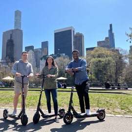 Aluguer de trotinetes eléctricas no Central Park