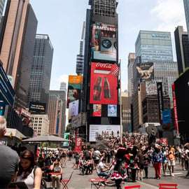 NYC: Veja você mesmo em um outdoor da Times Square por 24 horas